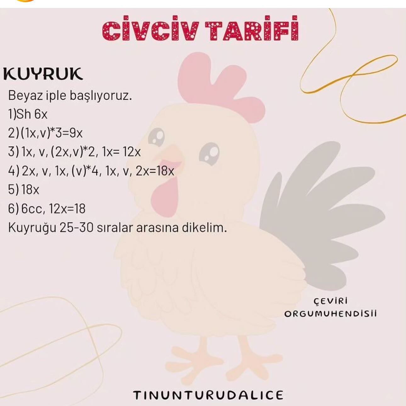 Ücretsiz Amigurumi Tavuk Tarifi: Sevimli Oyuncak Yapımı