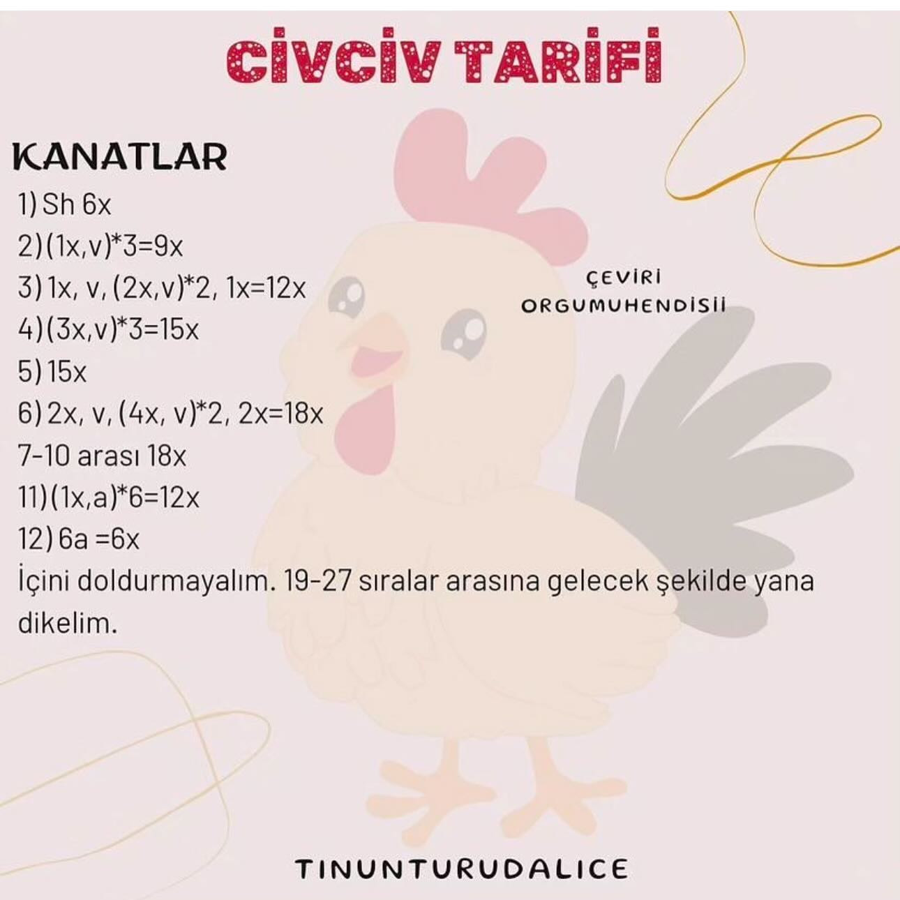 Ücretsiz Amigurumi Tavuk Tarifi: Sevimli Oyuncak Yapımı