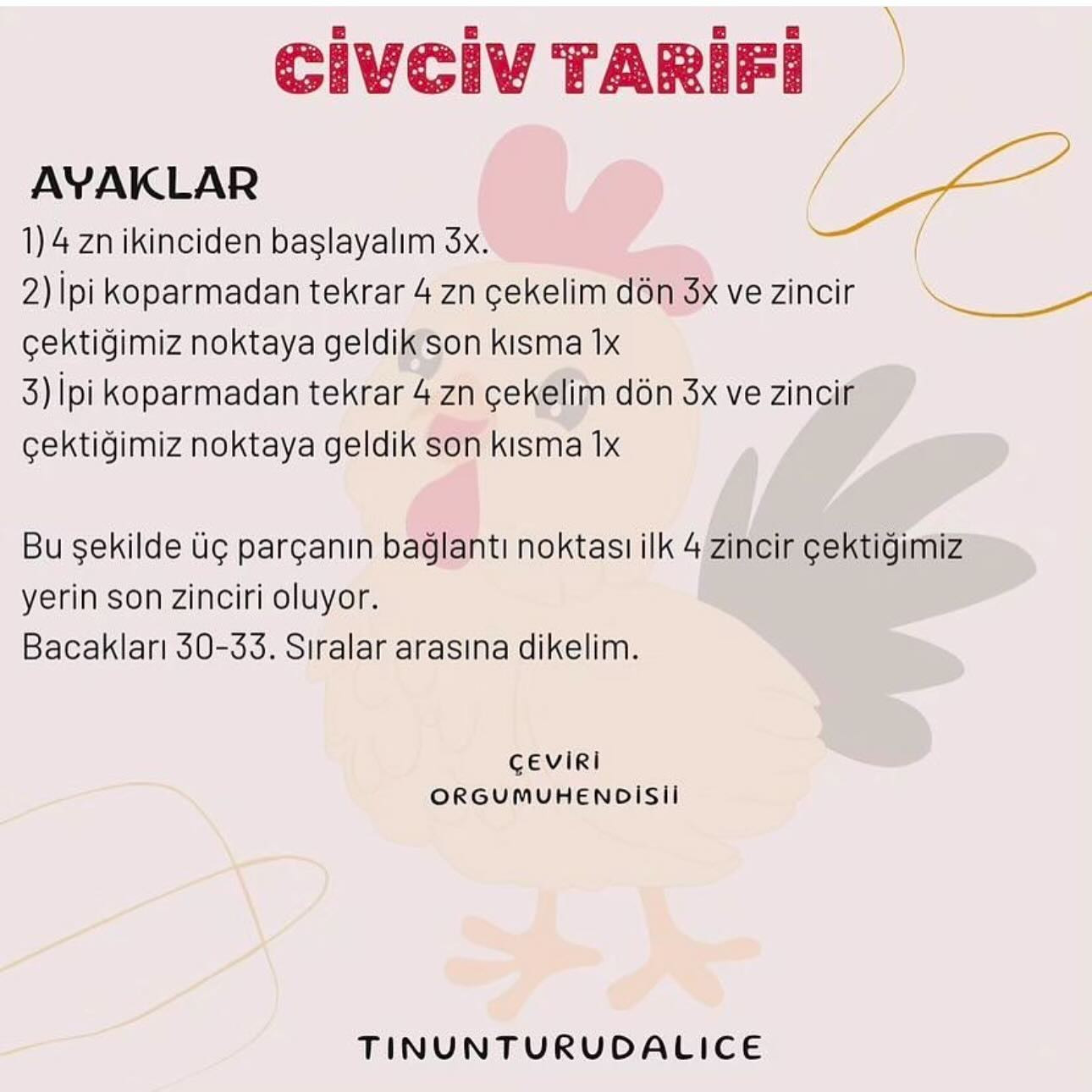 Ücretsiz Amigurumi Tavuk Tarifi: Sevimli Oyuncak Yapımı