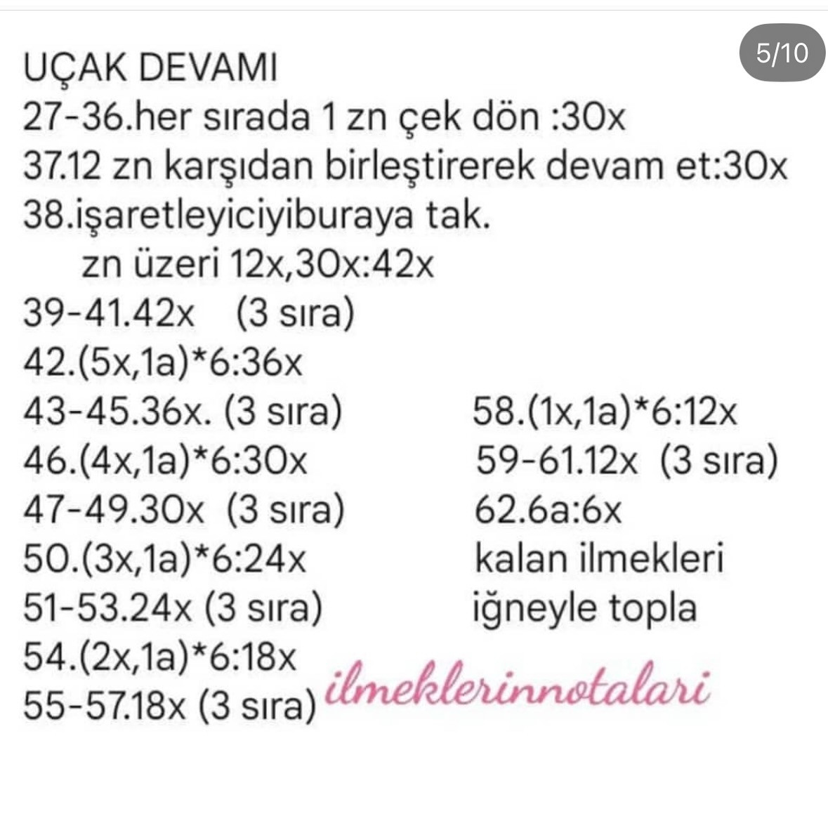 Ücretsiz Amigurumi Uçak ve Pilot Figürü Örgü Tarifi