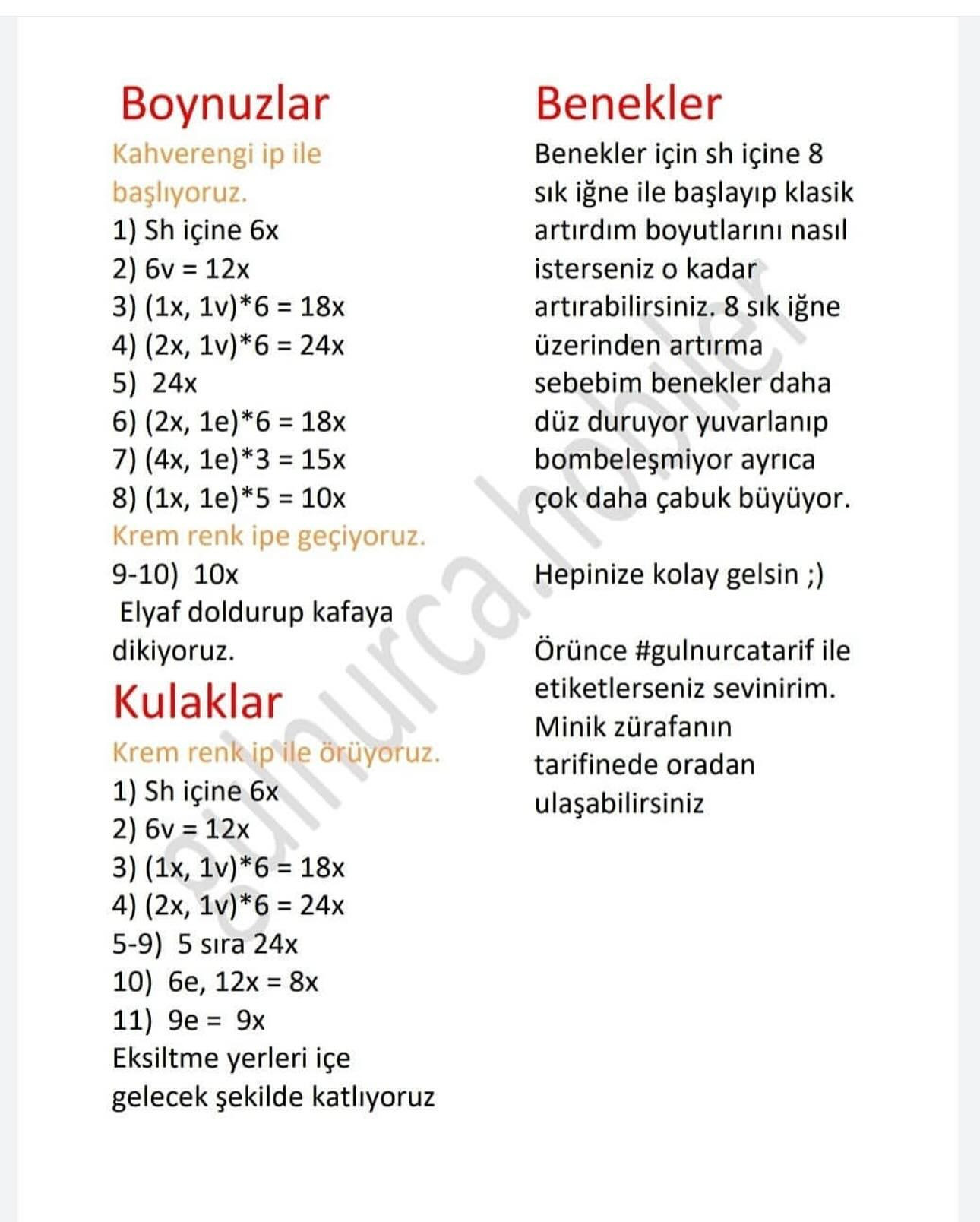 Ücretsiz Amigurumi Zürafa Tarifi: Sevimli Örgü Oyuncak Yapımı