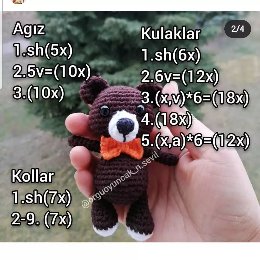 Ücretsiz Ayıcık Tarifi ile Kolay Amigurumi Yapımı