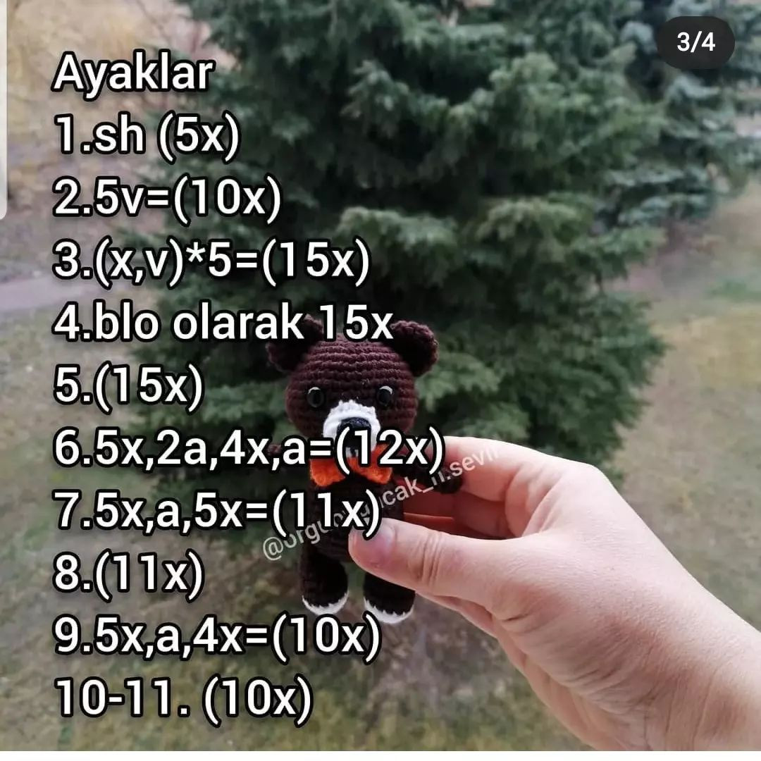 Ücretsiz Ayıcık Tarifi ile Kolay Amigurumi Yapımı