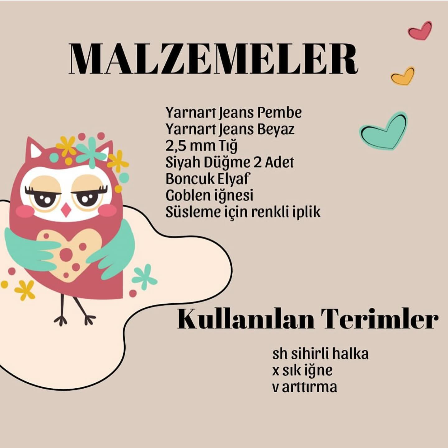 Ücretsiz Baykuş Örgü Deseni: Sevimli Pembe Amigurumi Tarifi
