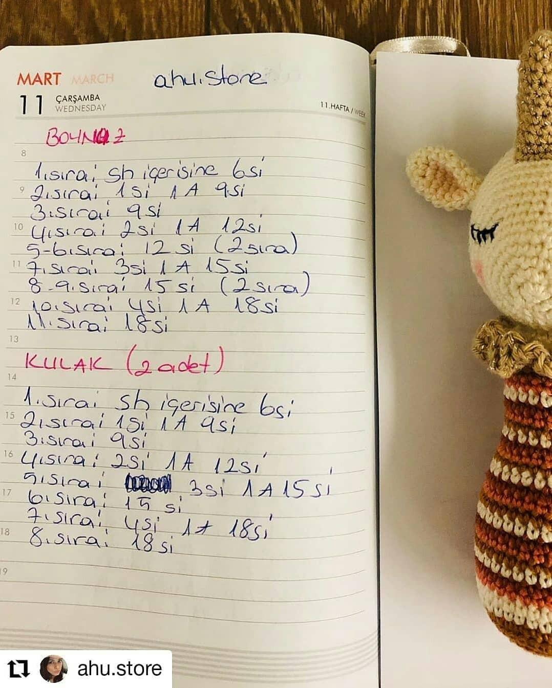 Ücretsiz Bebek Tek Boynuzlu At Amigurumi Tarifi
