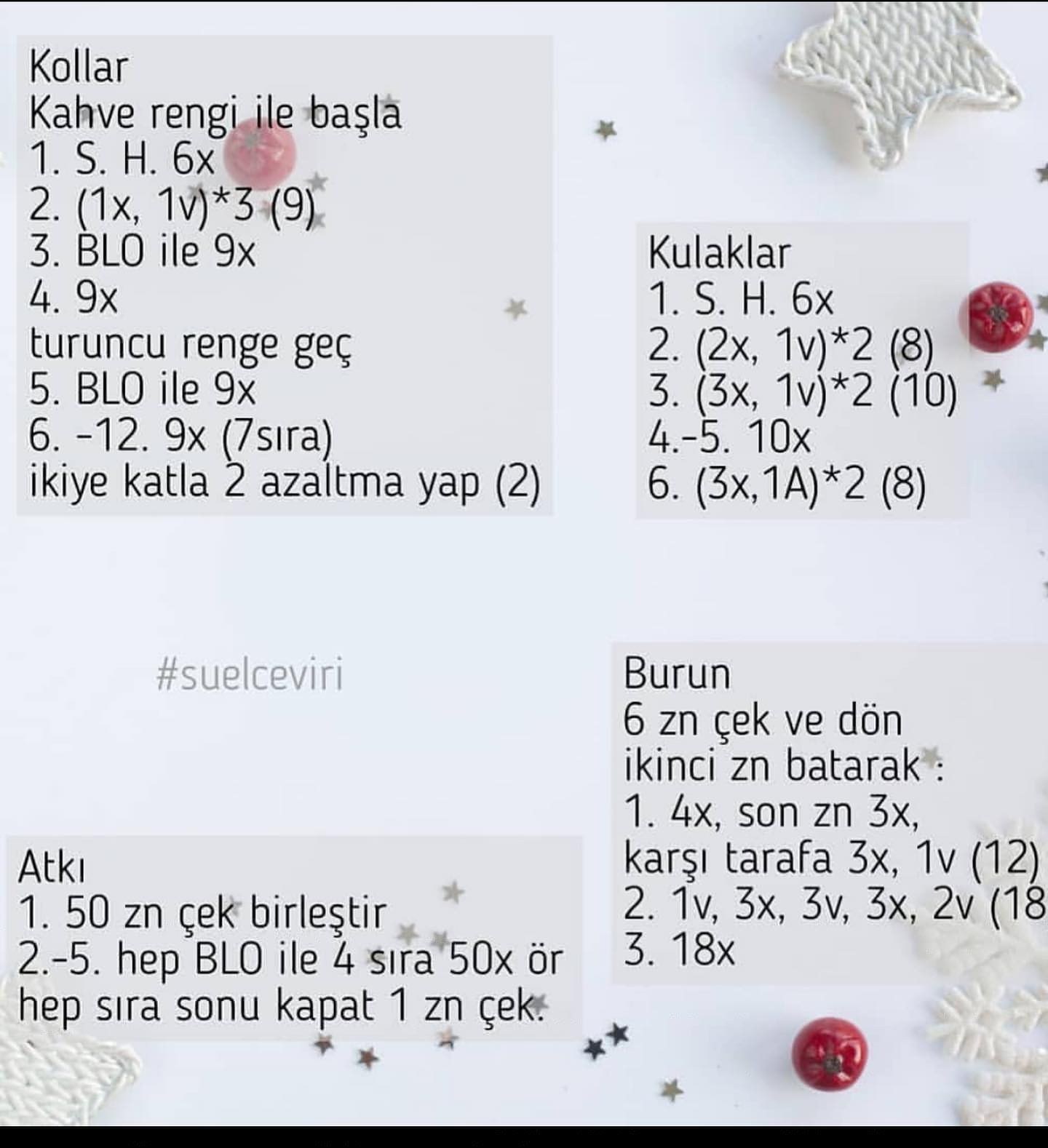 Ücretsiz Geyik Amigurumi Tarifi ile Sevimli Oyuncak Yapımı