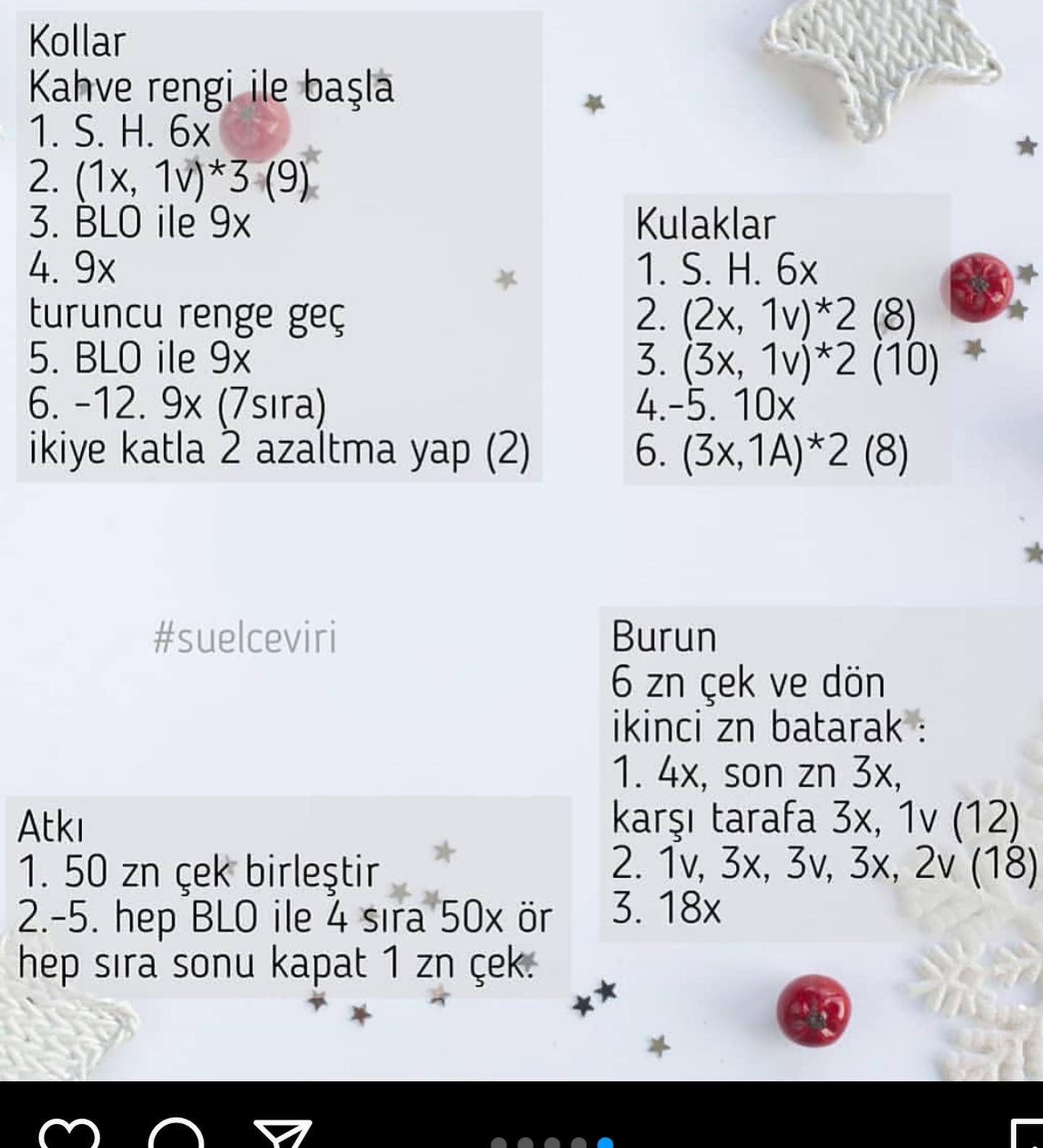Ücretsiz Geyik Amigurumi Tarifi ile Sevimli Oyuncak Yapımı