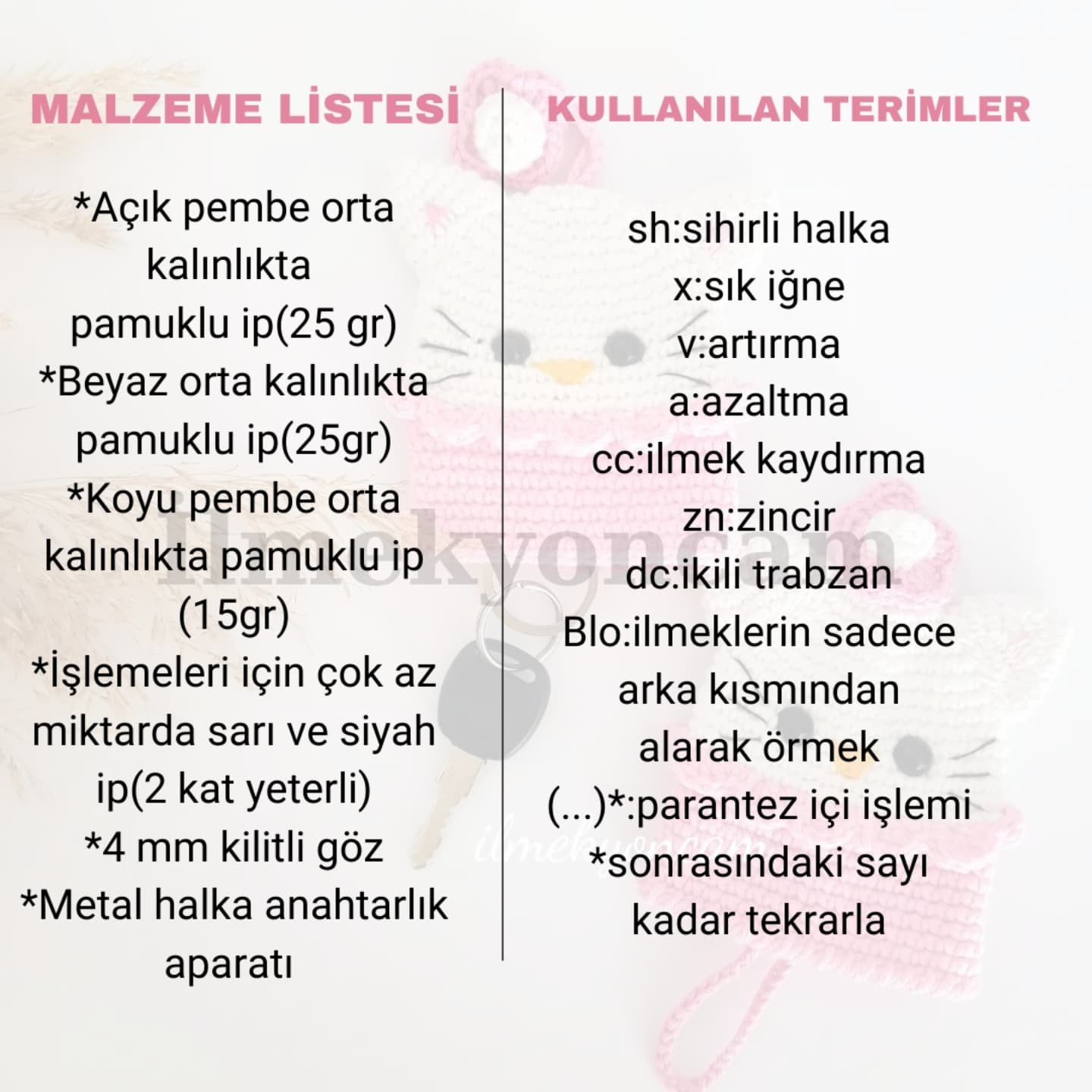 Ücretsiz Hello Kitty Anahtarlık Tarifi: Sevimli ve Kolay Örgü Projesi