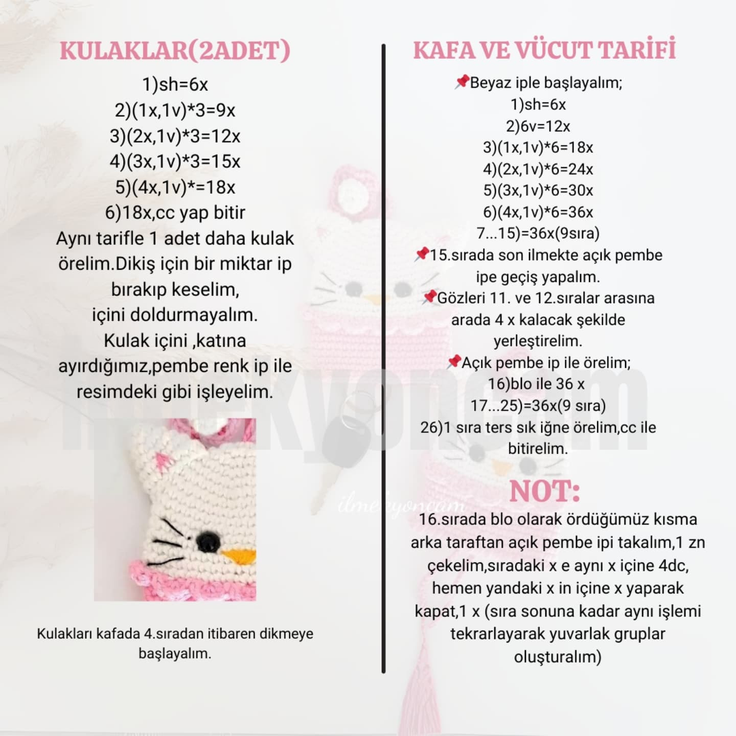 Ücretsiz Hello Kitty Anahtarlık Tarifi: Sevimli ve Kolay Örgü Projesi