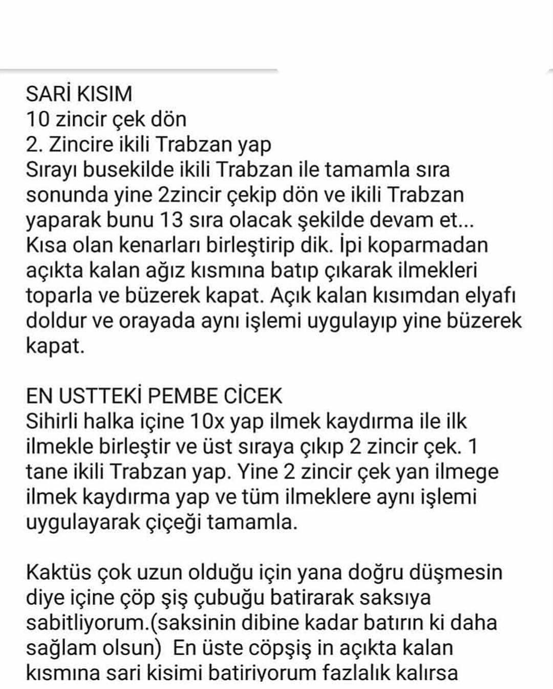 Ücretsiz Kaktüs Amigurumi Tarifi: Sevimli ve Kolay Yapılabilir Model