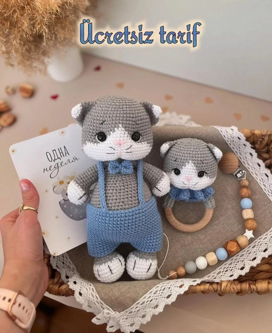 Ücretsiz Kedi Amigurumi ve Diş Kaşıyıcı Tarifi