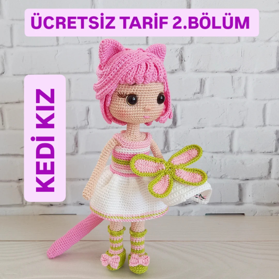 Ücretsiz Kedi Kız Amigurumi Tarifi: İlk Bölüm