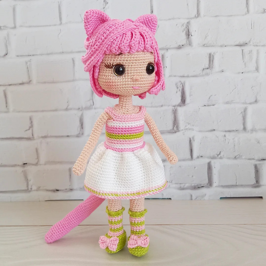 Ücretsiz Kedi Kız Amigurumi Tarifi: İlk Bölüm