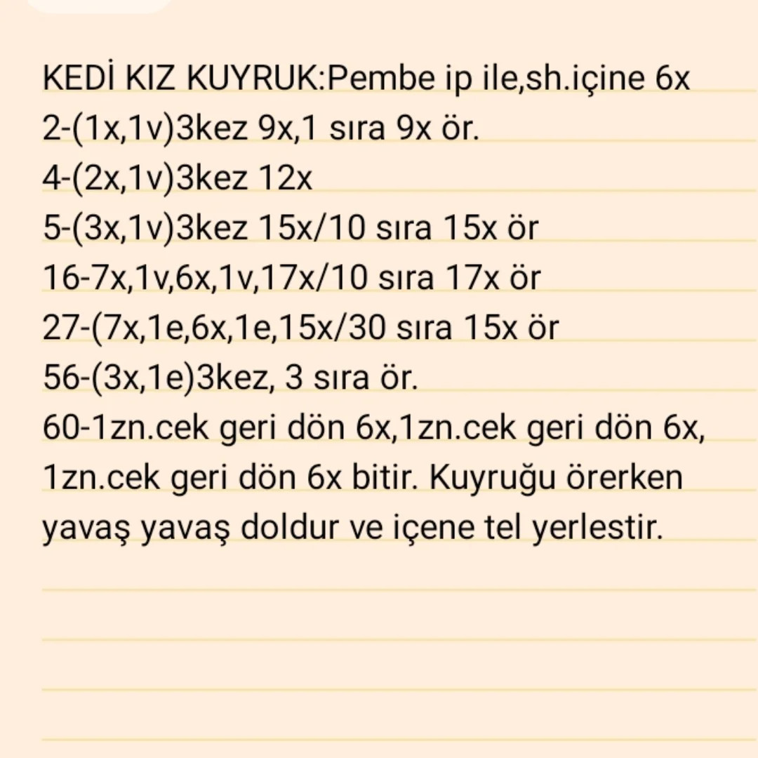 Ücretsiz Kedi Kız Amigurumi Tarifi: İlk Bölüm