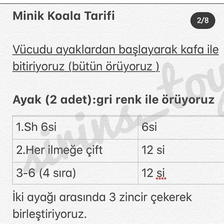 Ücretsiz Koala Amigurumi Tarifi: Sevimli ve Kolay Yapım