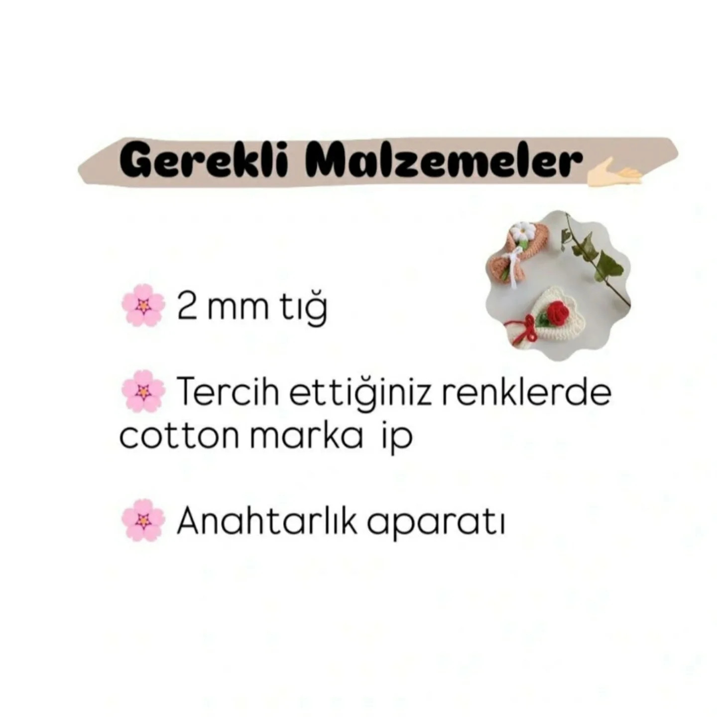 Ücretsiz Mini Buket Örgü Tarifi ve Yapılışı