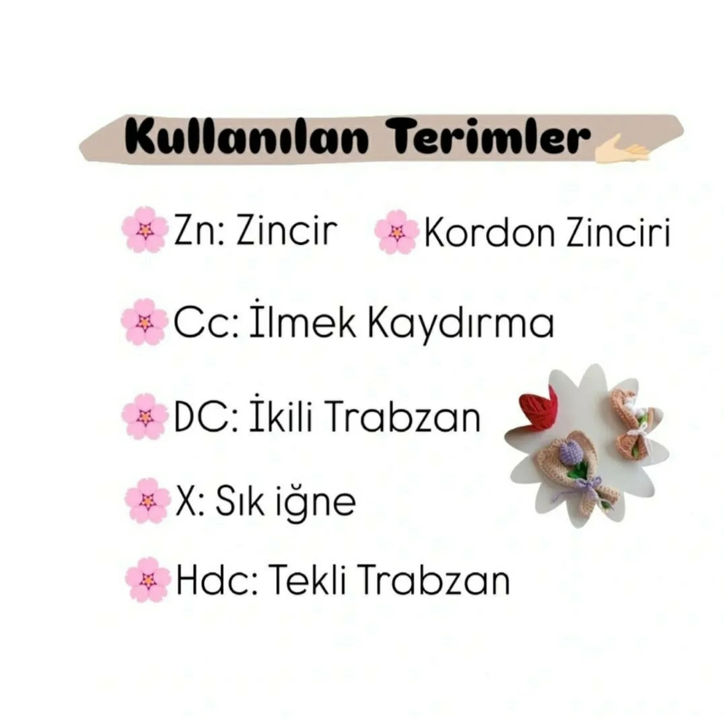 Ücretsiz Mini Buket Örgü Tarifi ve Yapılışı
