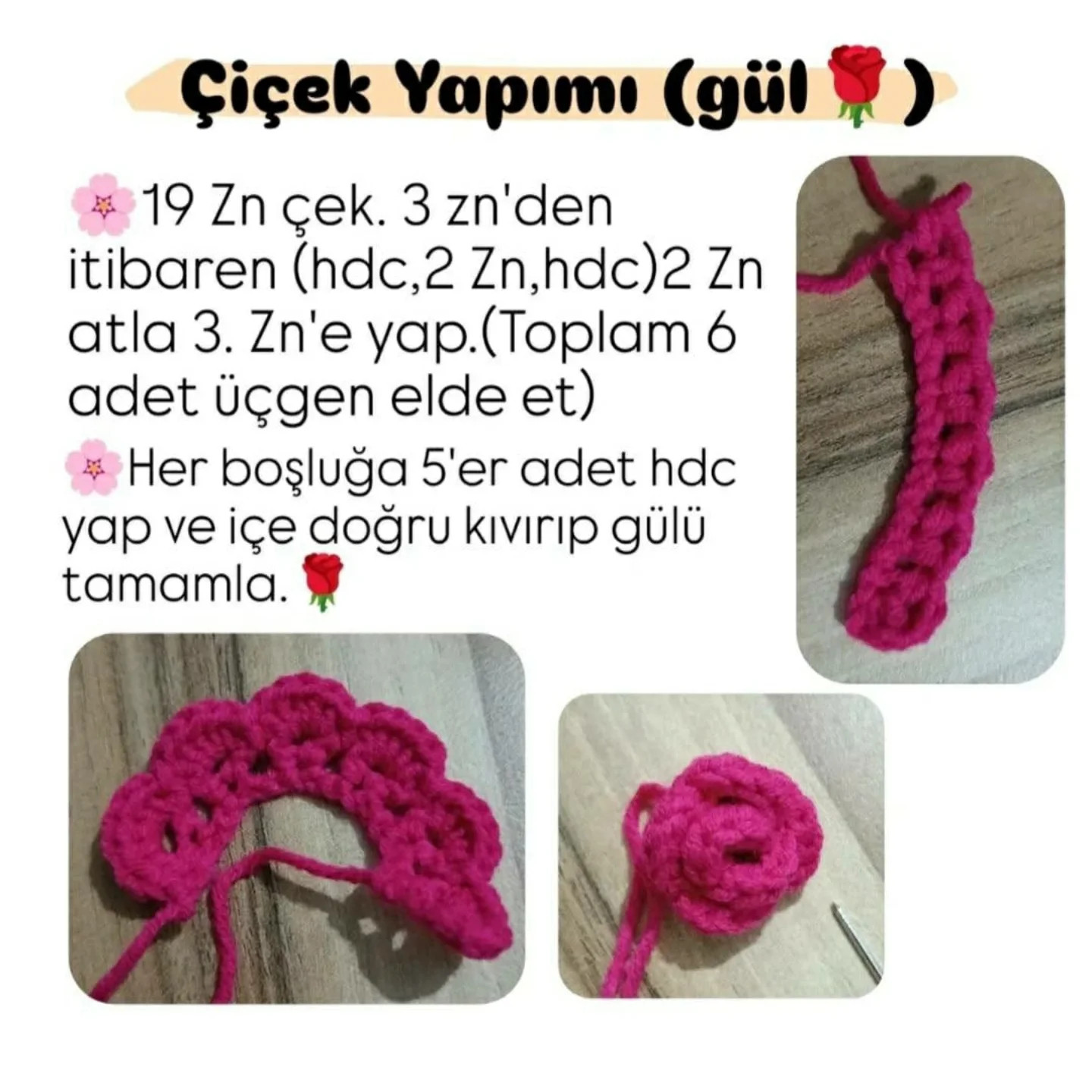 Ücretsiz Mini Buket Örgü Tarifi ve Yapılışı
