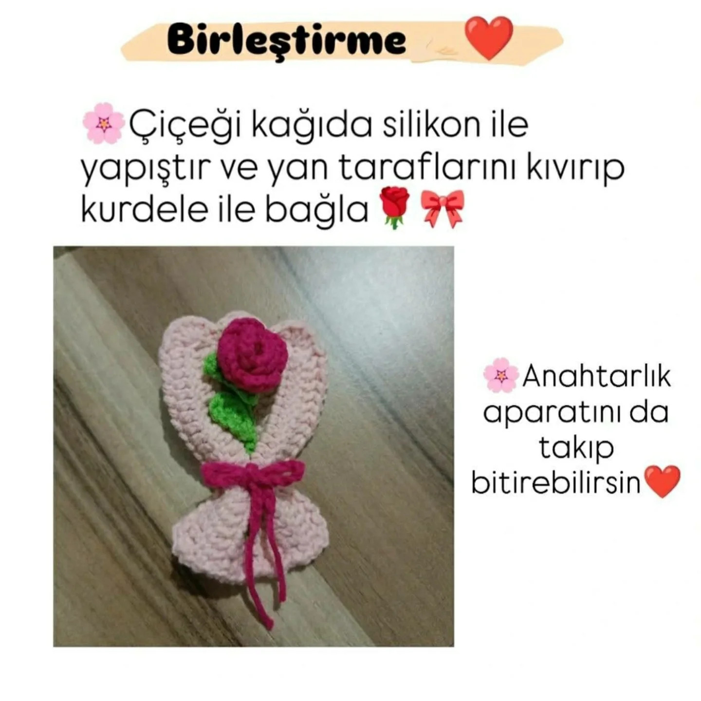 Ücretsiz Mini Buket Örgü Tarifi ve Yapılışı