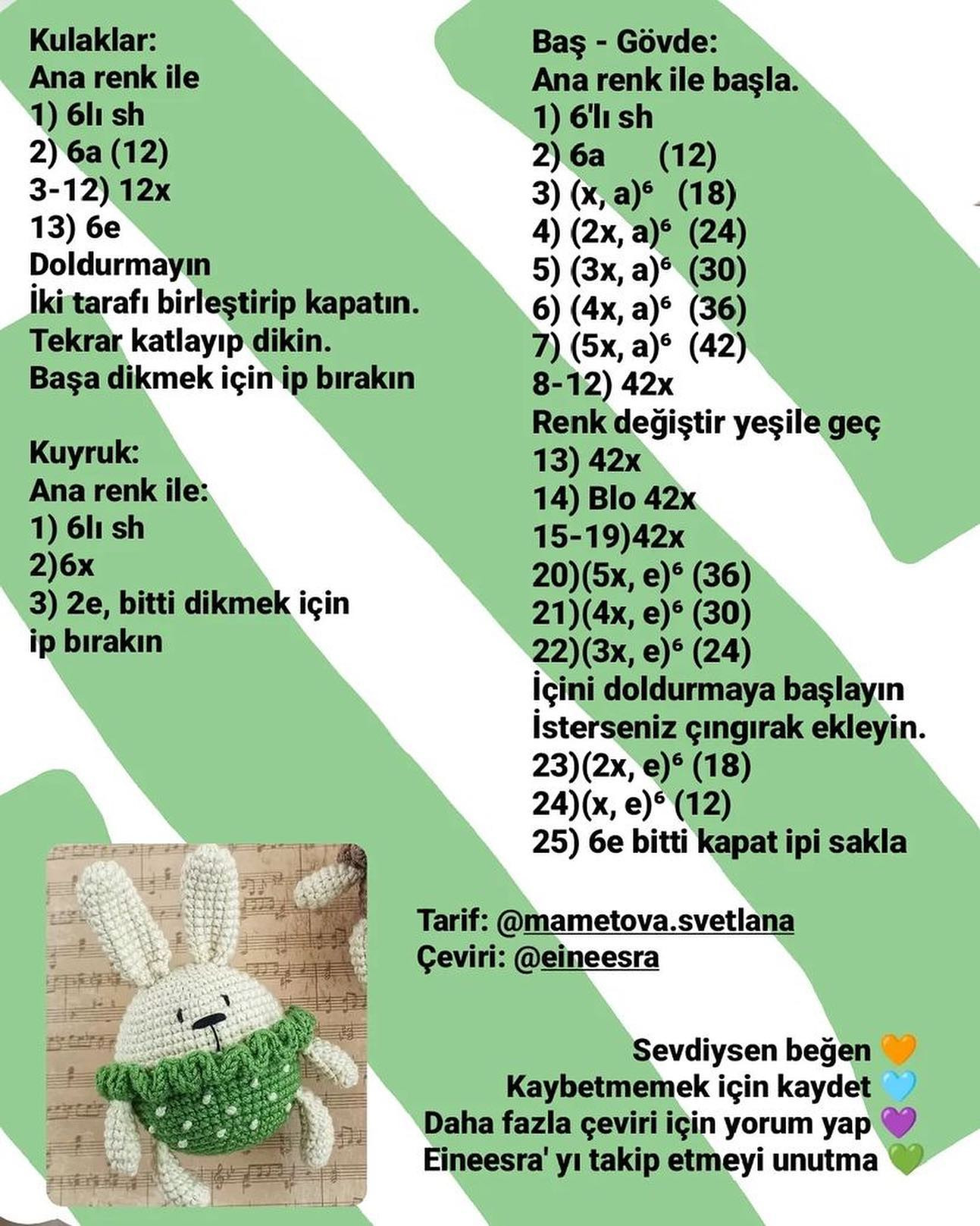 Ücretsiz Tarif: Tavşan Amigurumi İçin Adım Adım Mükemmel Örgü Rehberi