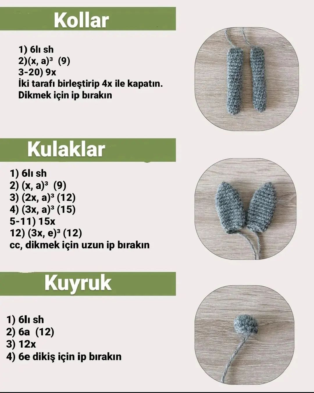Ücretsiz Tavşan Amigurumi Tarifi: Sevimli Oyuncak Yapımı