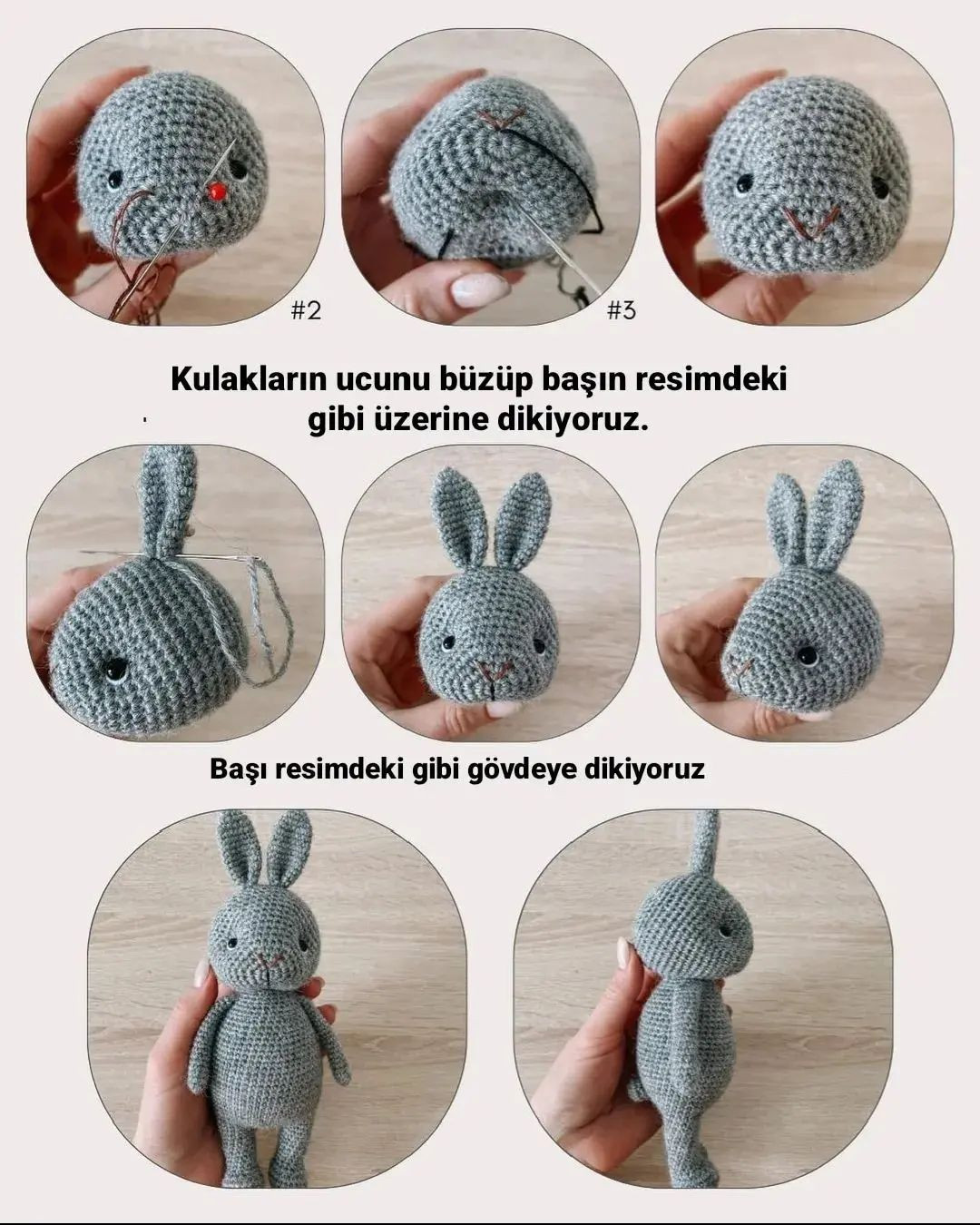 Ücretsiz Tavşan Amigurumi Tarifi: Sevimli Oyuncak Yapımı