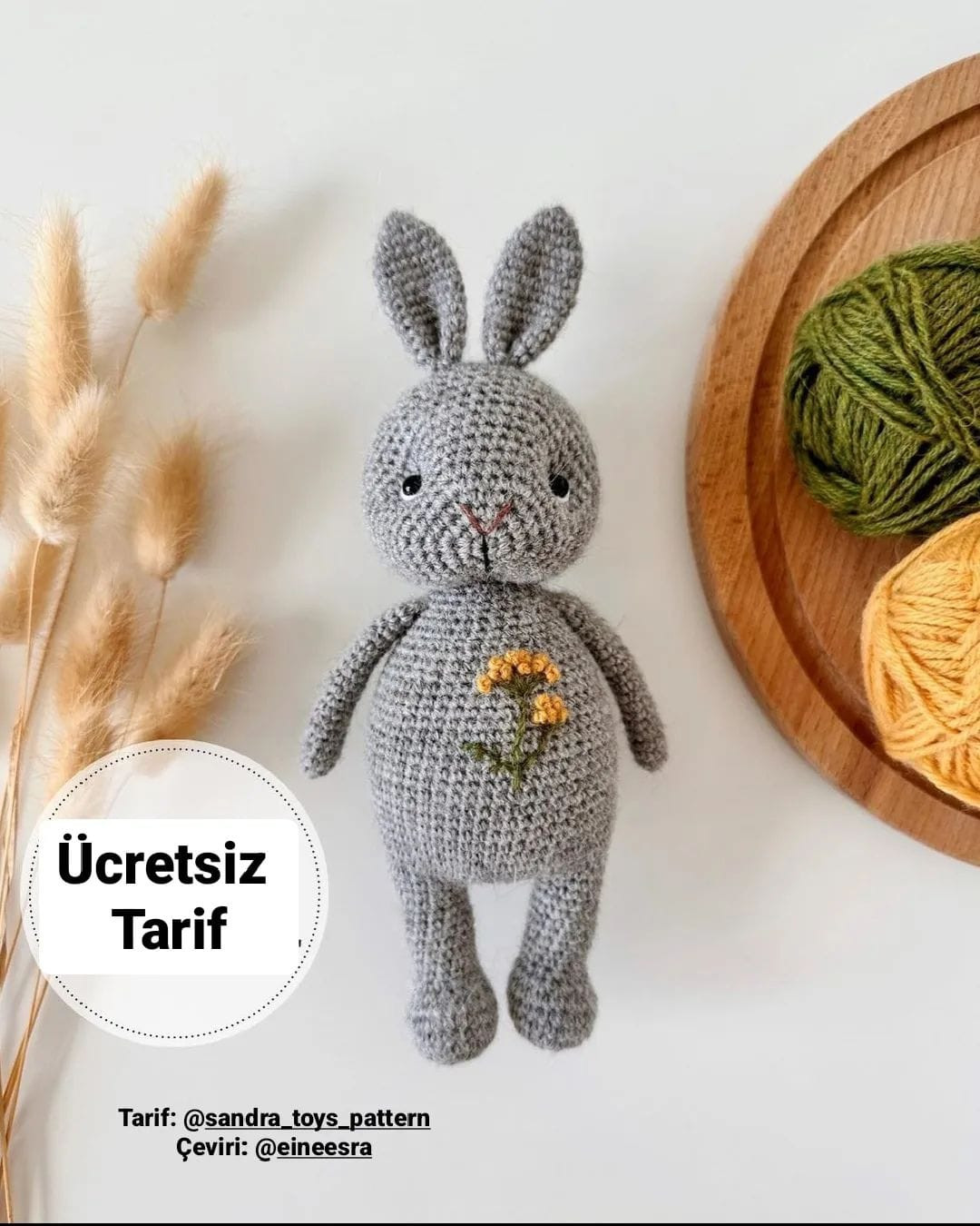 Ücretsiz Tavşan Amigurumi Tarifi: Sevimli Oyuncak Yapımı