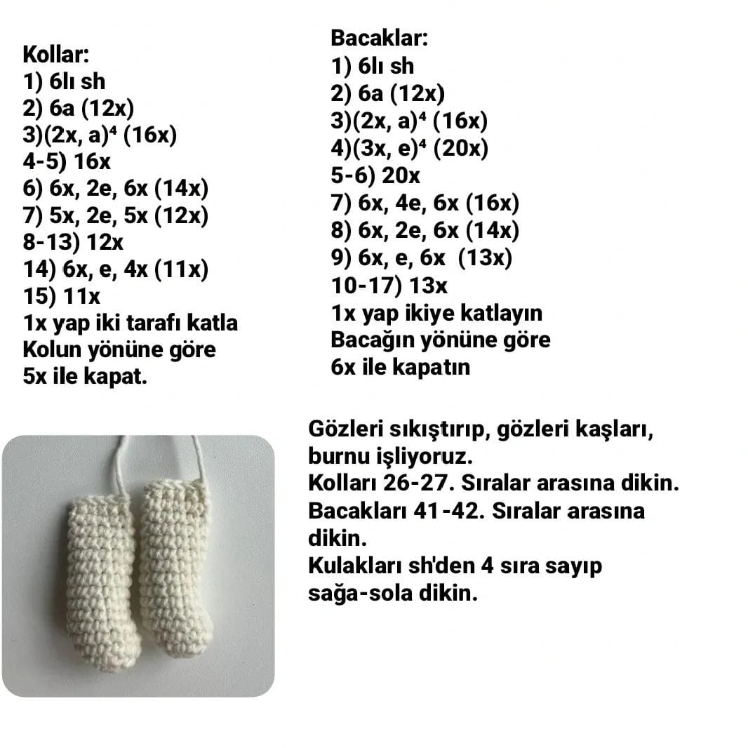 Ücretsiz Tavşan Amigurumi Tarifi: Sevimli Oyuncaklar Yapın