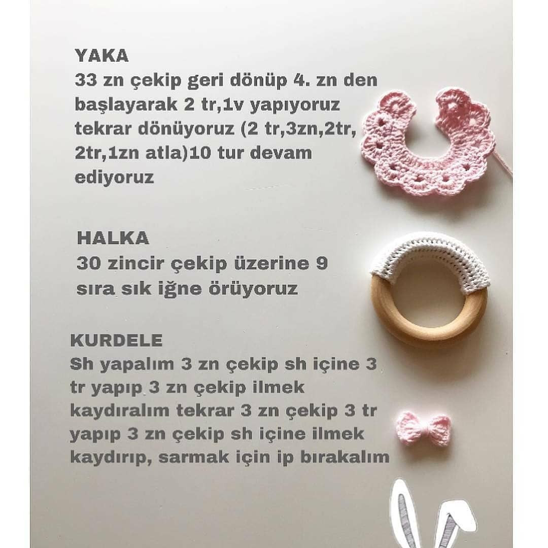 Ücretsiz Tavşan Emzik Askısı ve Çıngırak Tarifi İçin Adım Adım Kılavuz