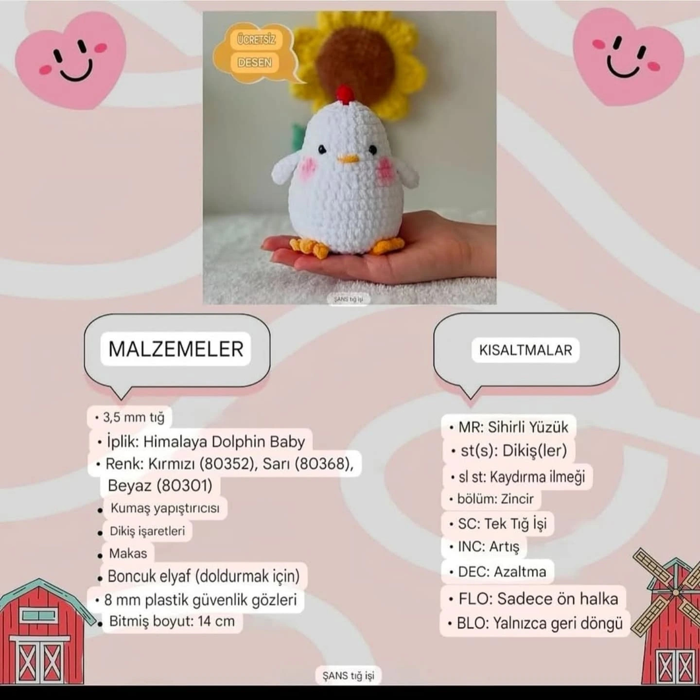 Ücretsiz Tavuk Amigurumi Tarifi: Kolay ve Sevimli Örgü Projesi