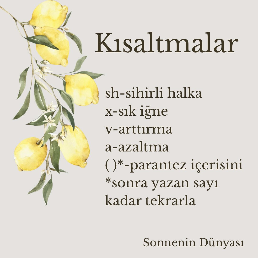 Ücretsiz Tığ İşi Limon Deseni: Kolay ve Eğlenceli Yapım Talimatları