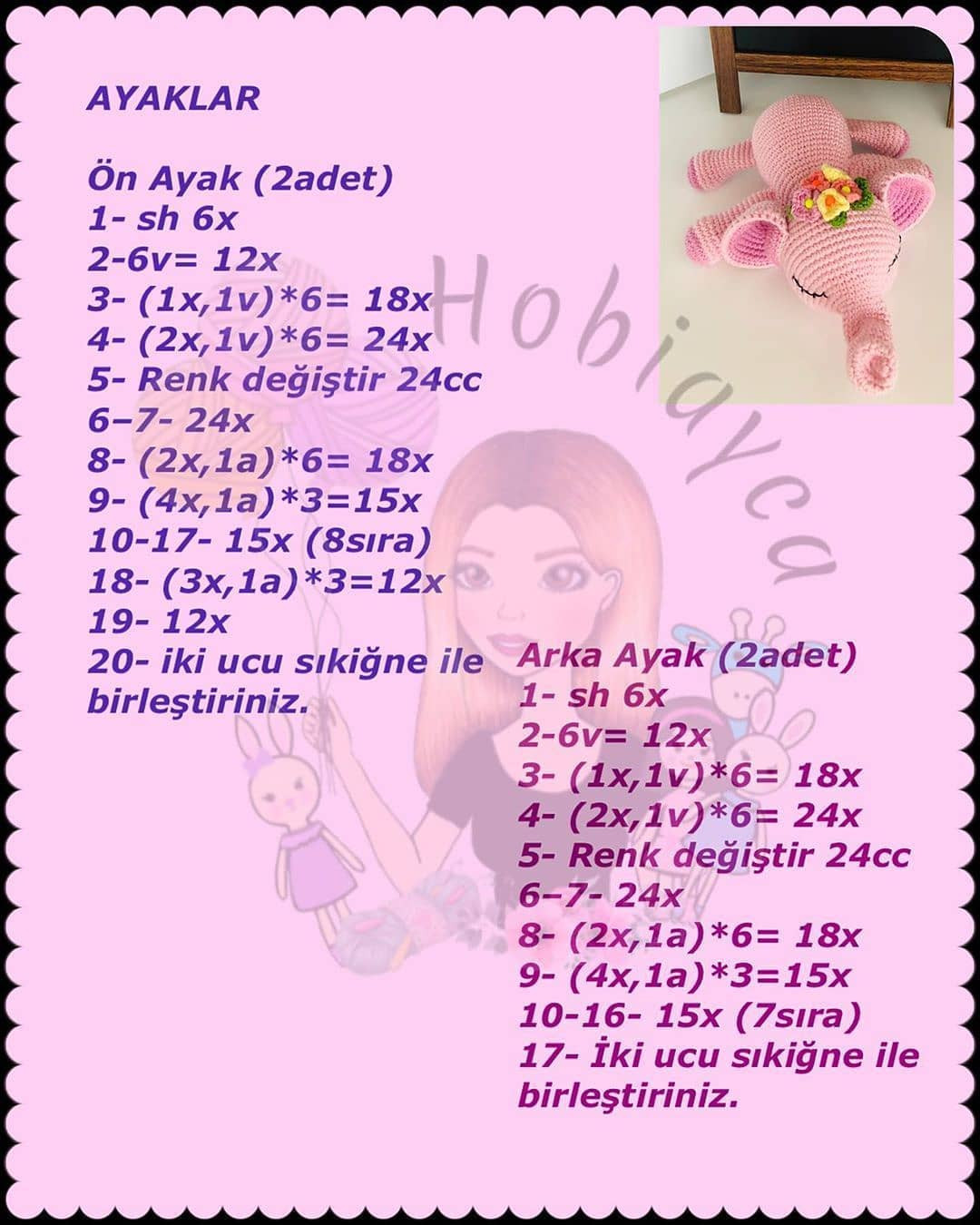 Ücretsiz Uyuyan Fil Amigurumi Tarifi - Sevimli ve Kolay Yapım