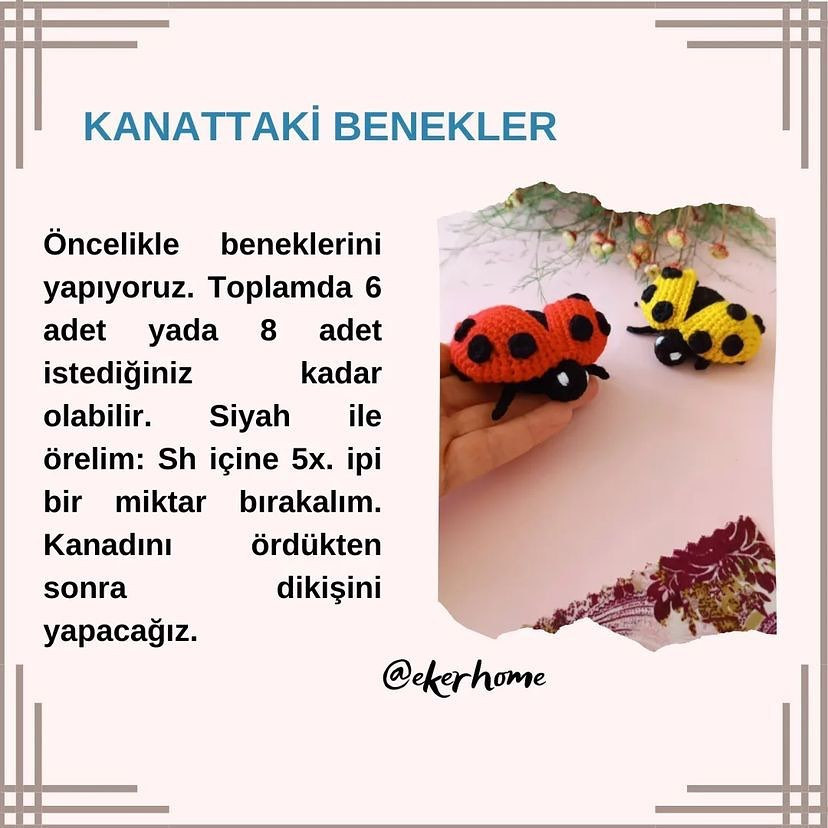 Uğur Böceği Amigurumi: Adım Adım Ücretsiz Örgü Tarifi