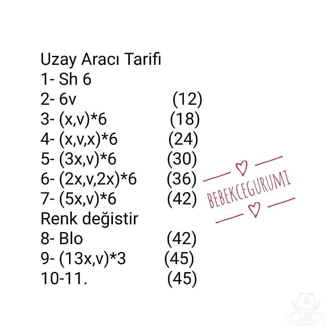 Uzay Aracı Tarifi: Eğlenceli ve Kolay Amigurumi Roket Yapımı