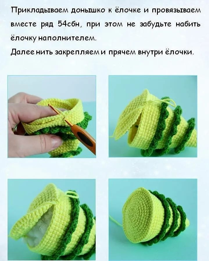 Вязаные елочки: схемы для праздничного декора
