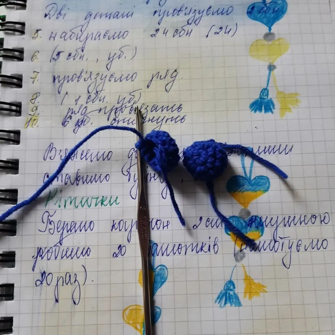 Яркие сердечки из пряжи: схема вязания крючком