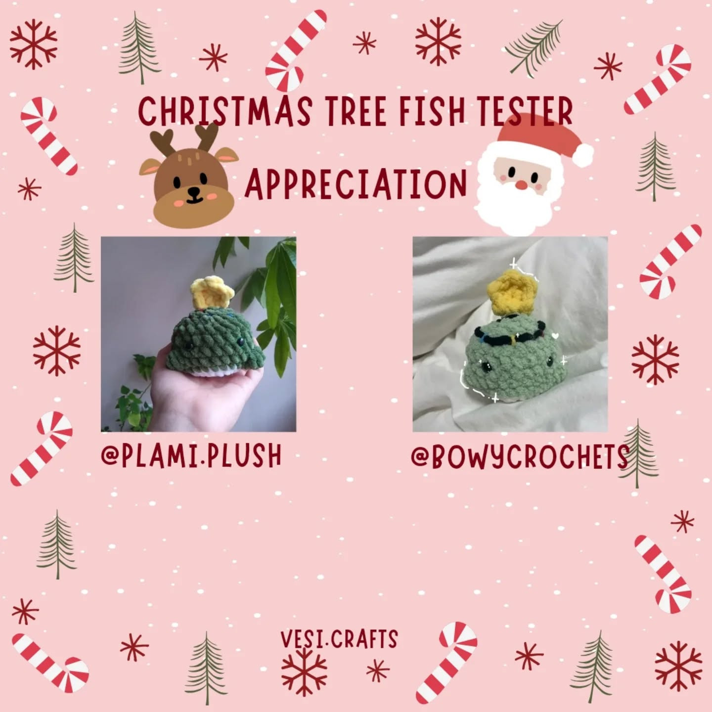 6-in-1 Free Christmas Fish Pattern for Crochet Enthusiasts