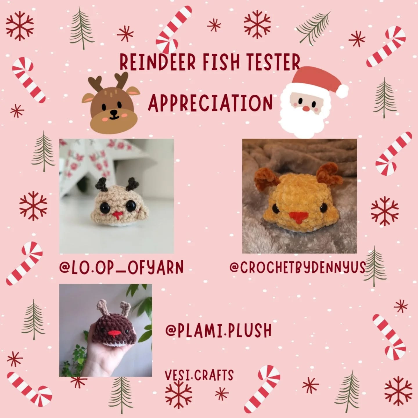 6-in-1 Free Christmas Fish Pattern for Crochet Enthusiasts