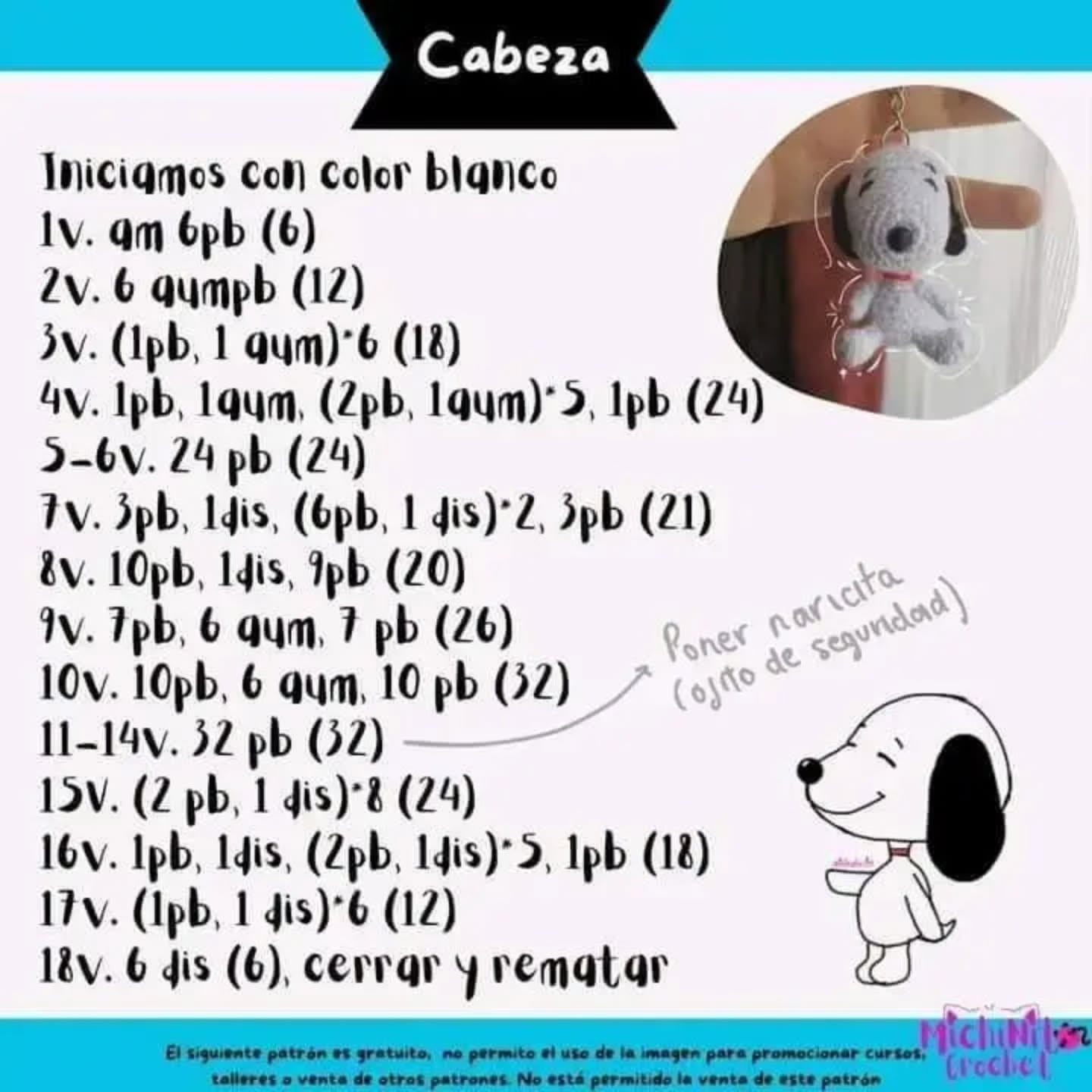 Adorable Amigurumi Snoopy Crochet Keychain Pattern Tutorial