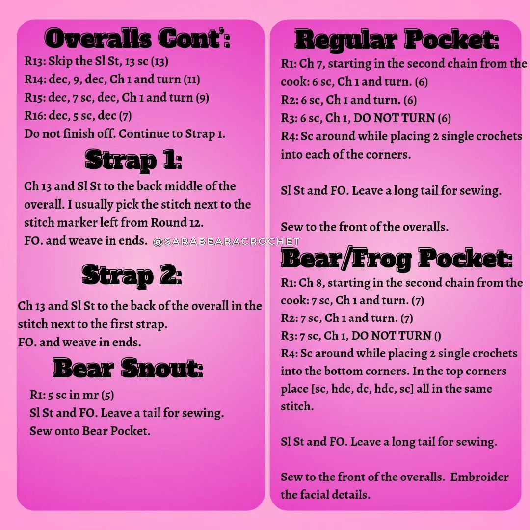Adorable Animal Overall Crochet Pattern for Beginners