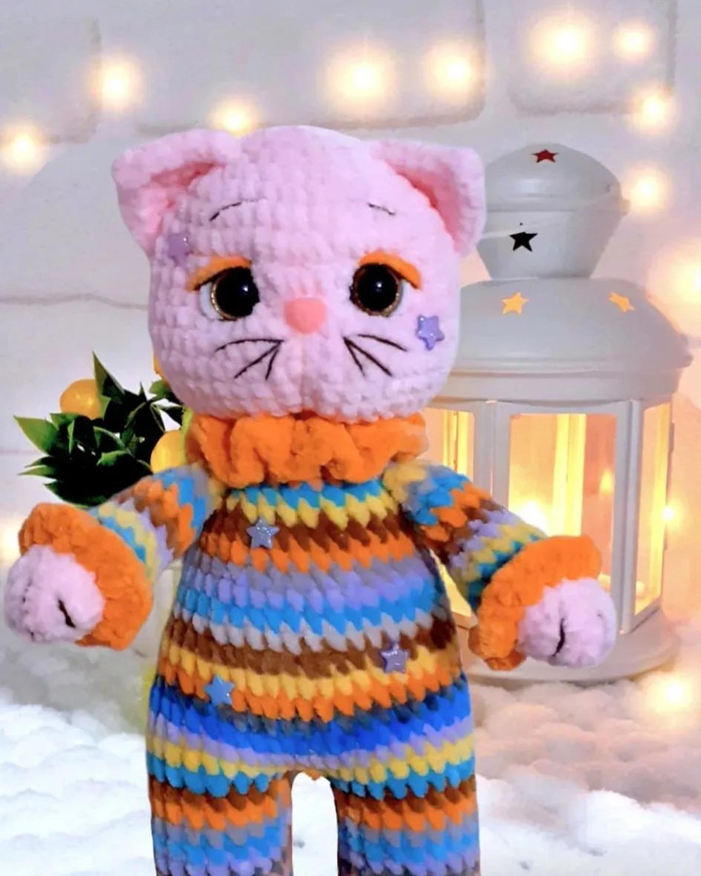 Adorable Bunny Amigurumi in Pink Dress Crochet Pattern