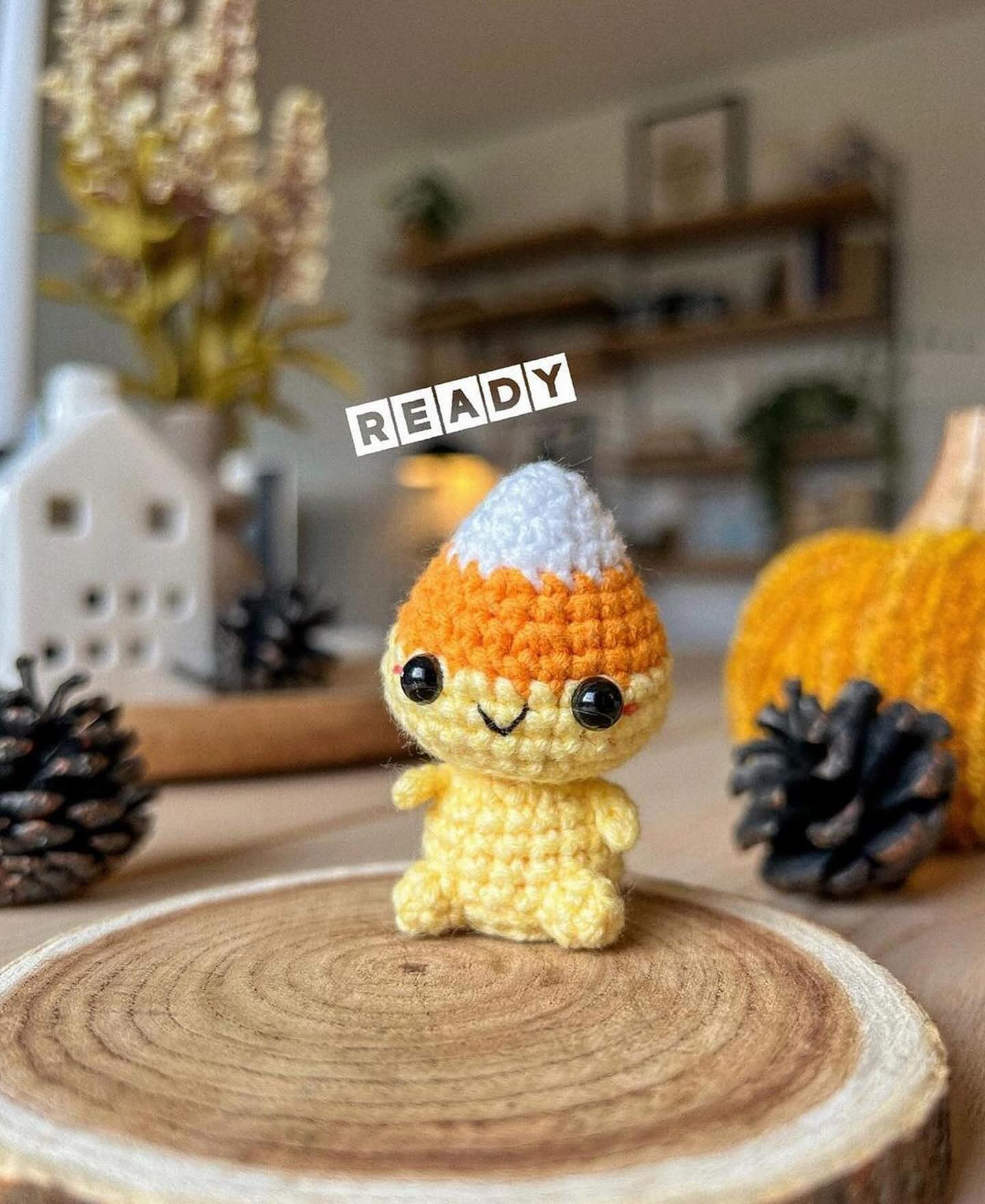 Adorable Candy Corn Amigurumi Crochet Pattern for Halloween