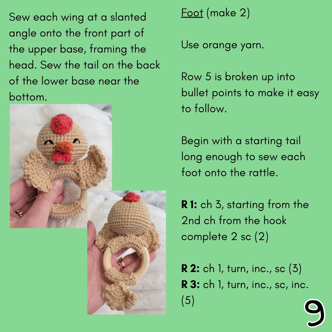 Adorable Chicken Rattle Crochet Pattern Tutorial for Beginners