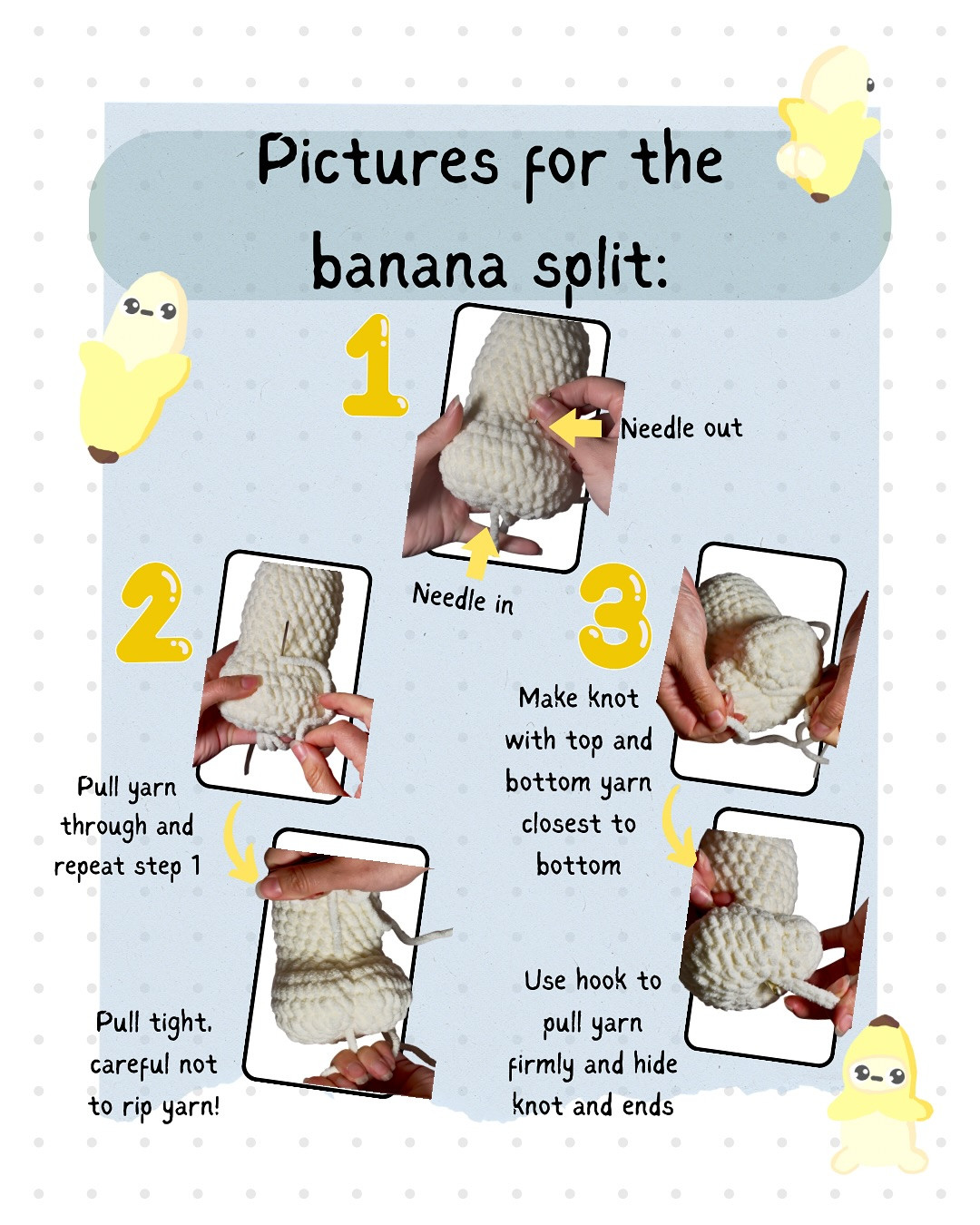 Adorable Crochet Banana Plush Pattern for Beginners