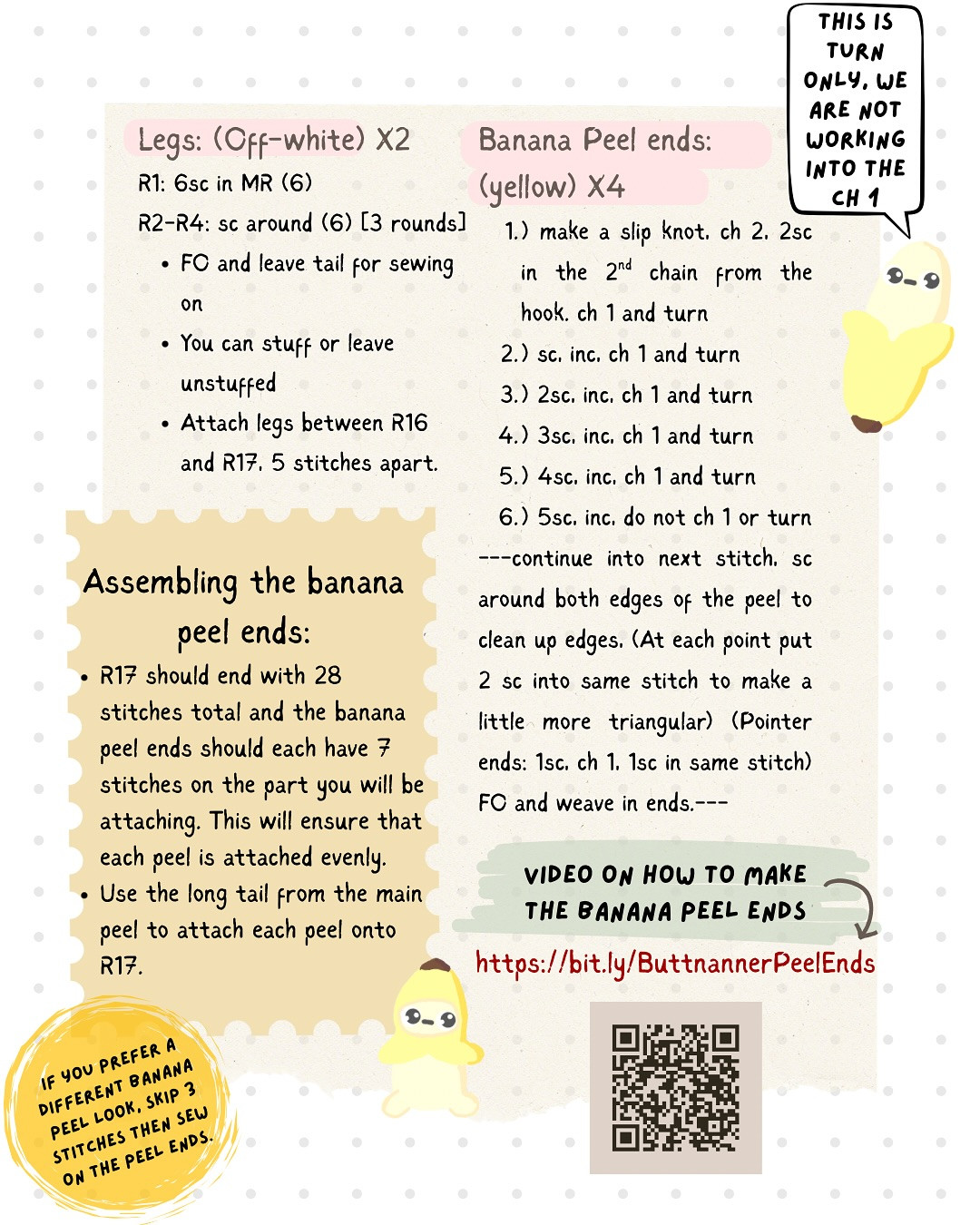 Adorable Crochet Banana Plush Pattern for Beginners