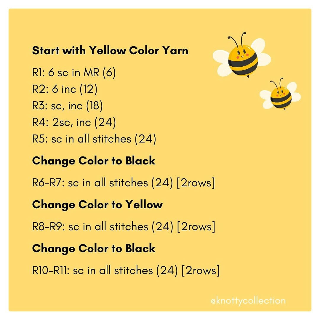 Adorable Crochet Bee Pattern for Beginners to Try at Home