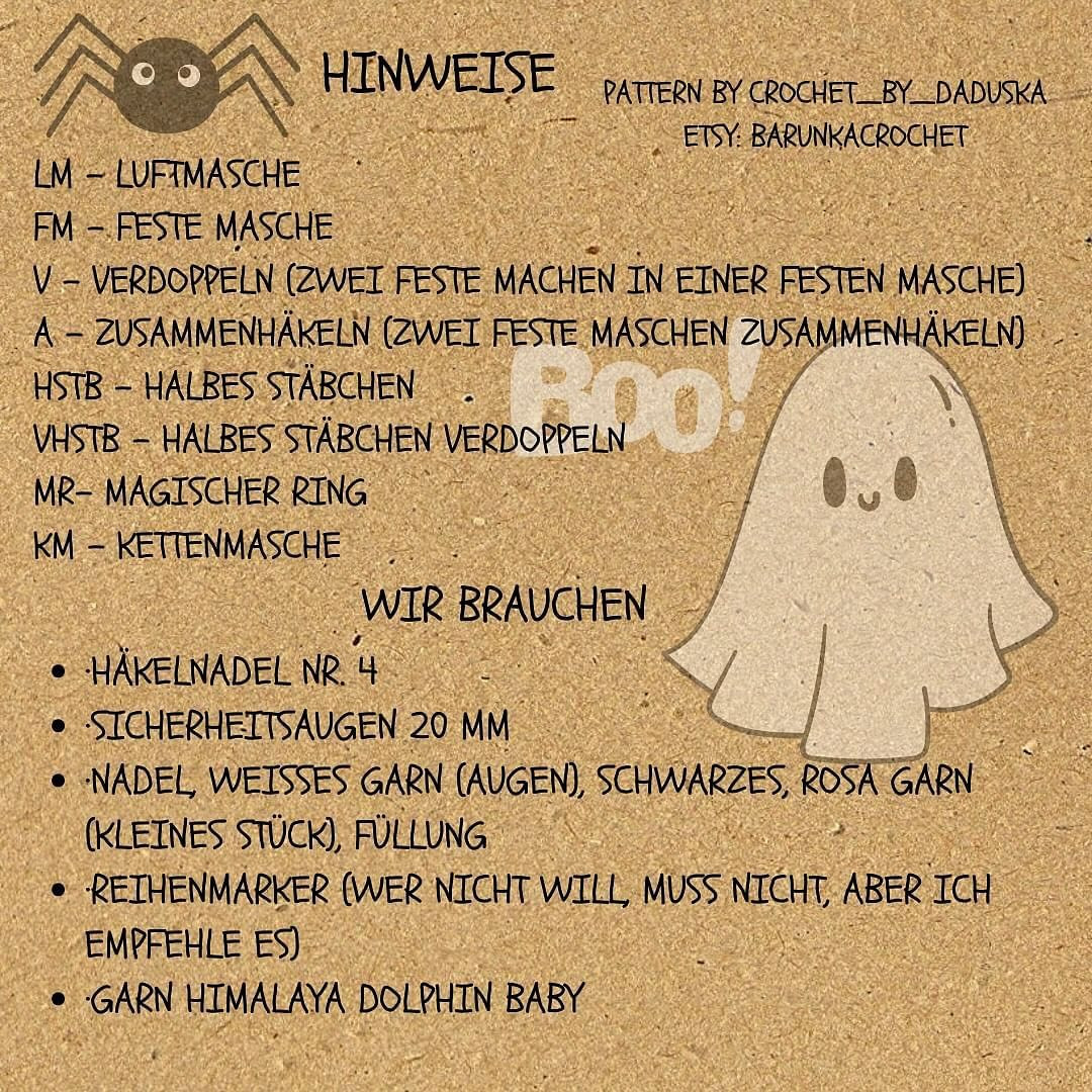 Adorable Crochet Ghost Free Pattern for Beginners