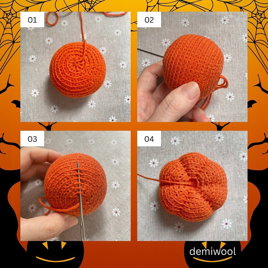 Adorable Crochet Halloween Pumpkin and Friends Pattern