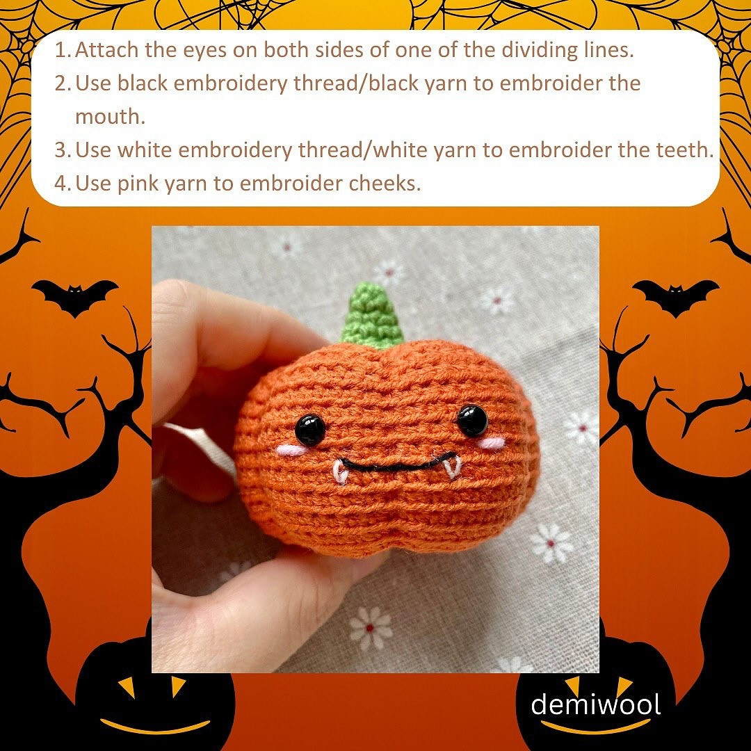 Adorable Crochet Halloween Pumpkin and Friends Pattern