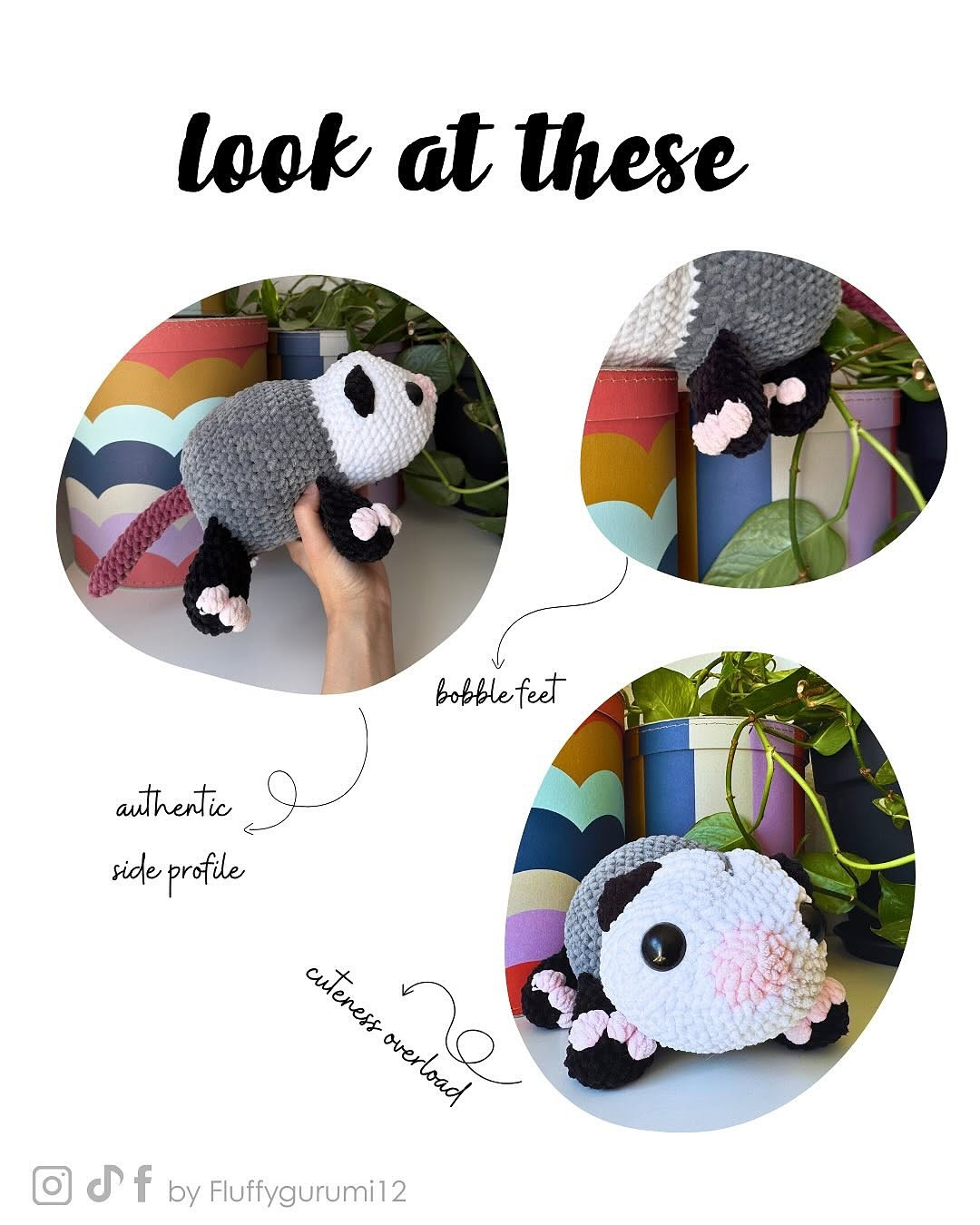 Adorable Crochet Opossum Pattern for Beginners and Experts